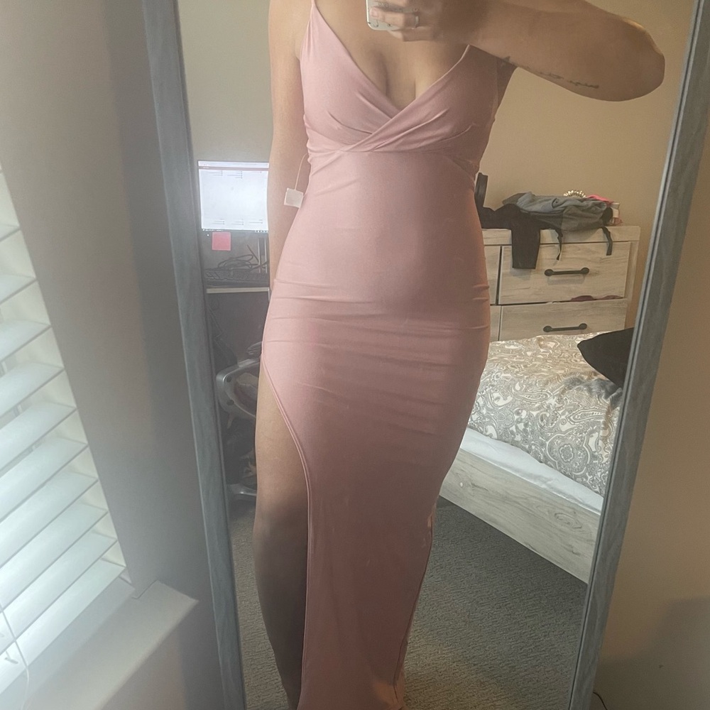 Sabora Strapless Blush Dress